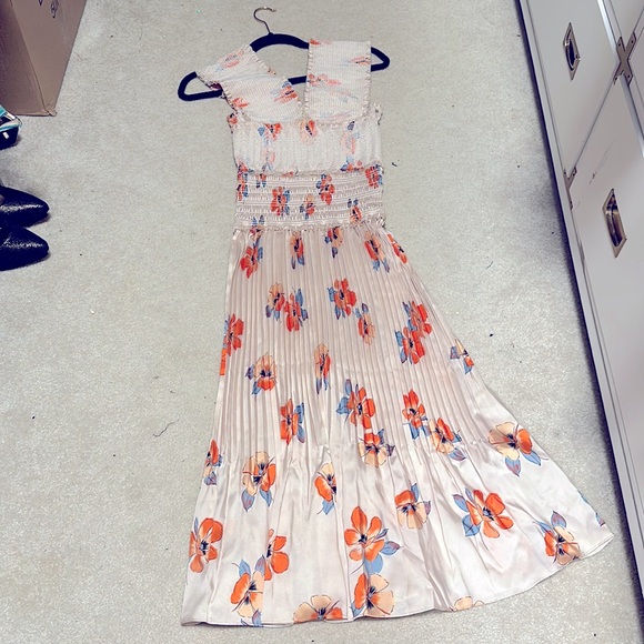 NICHOLAS the Label- Cross Front Smocked Dress - Picture 1 of 4